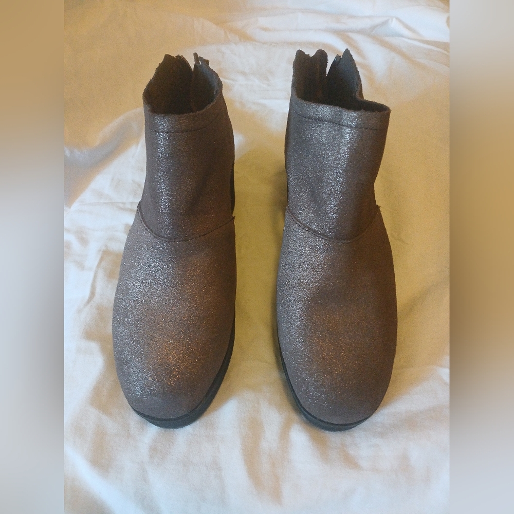 VOLATILE Womens Bianca Ankle Boot Brown Metallic Size 6.5